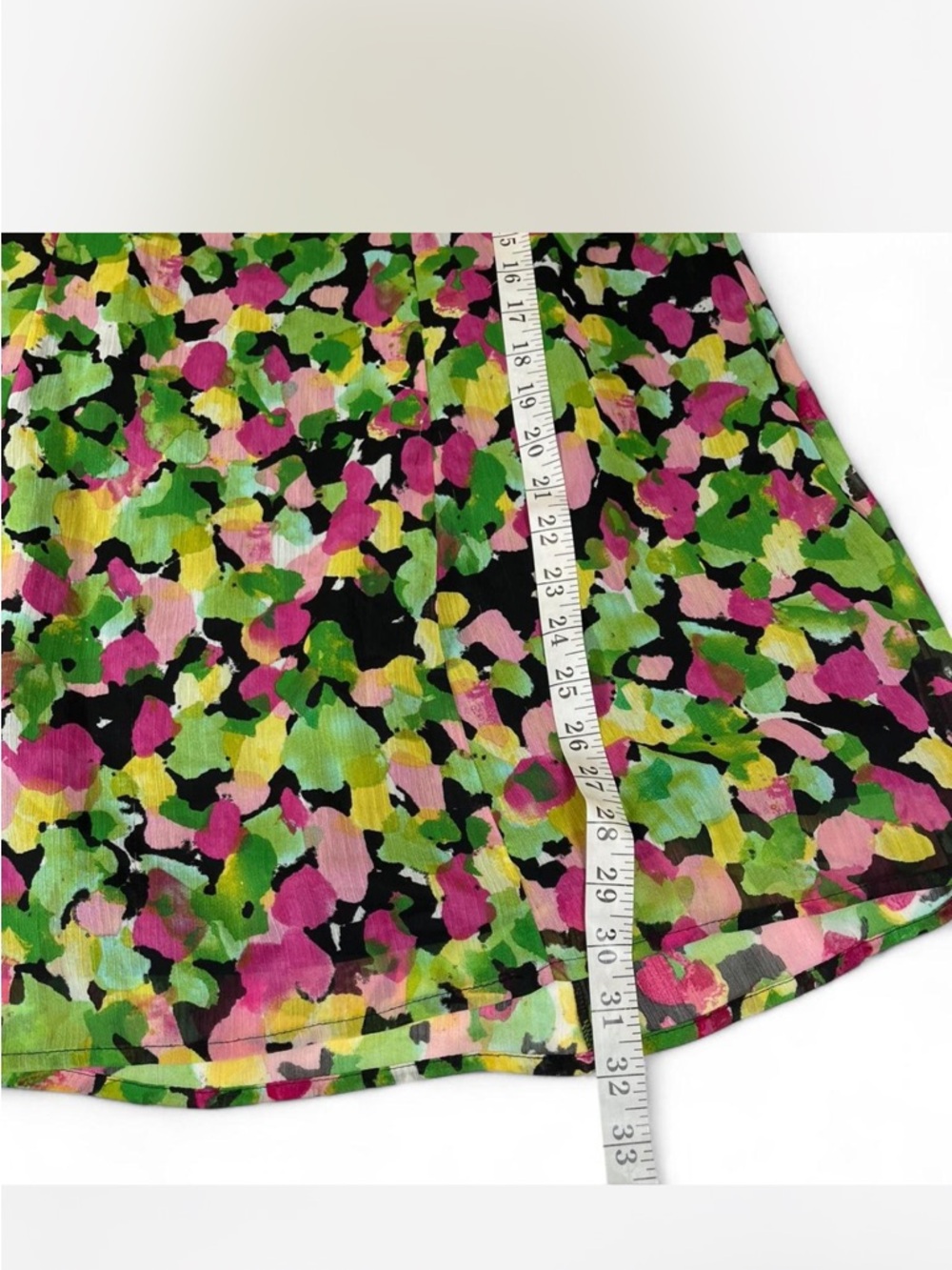 Notations multicoloured floral midi skirt with elastic waistband. Size: SP - Picture 5 of 6